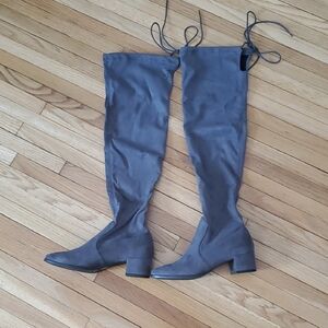 Chinese Laundry Charcoal Over-the-Knee Boots